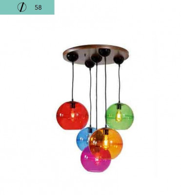 Design Lampa Lampa Sufitowa Nowoczesny Srebrny Kinkiet Lustre Kolorowy żyrandol