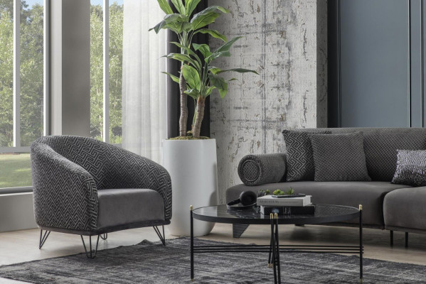 Fotel Sofa Jednoosobowa Kanapa Podkładka 1 Siedziba ClubFotel Materiał Nowoczesny Salon