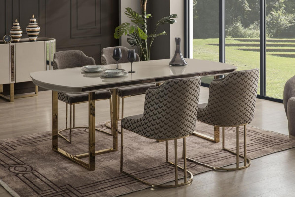 Stół do jadalni Stół obiadowy Tabela Narożnik stoły Ess Modern jadalnia Designer Nowość