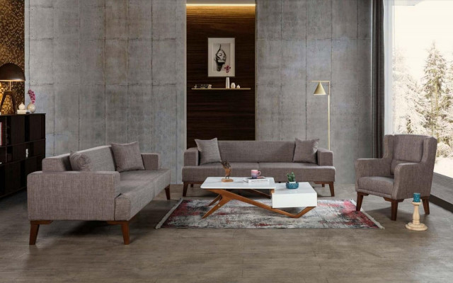 Luksusowy Zestaw sofowy 3+3+1 Kanapa Sofa Podkładka Meble w salonie
