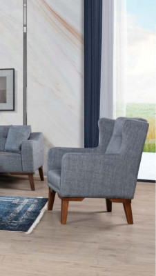 Zestaw sofowy 3+3+1 Siedziba Kompletny Ustaw Sofa Fotel Włókienniczy 3 szt.