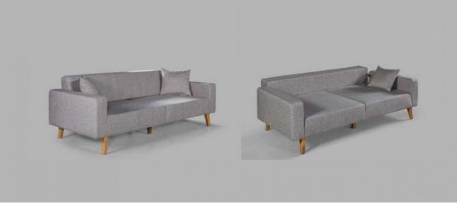 Sofa Kanapa Podkładka Siedziba 3+3+1 Siedziba Ustawić Design Drewno Sofy Beżowa Tapicerka Siedziska