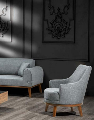 Zestaw sofowy 3+3+1 miejsce do siedzenia Design Sofa Podkładka Couch Modern Aksamit