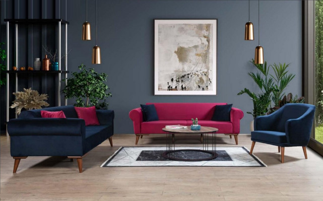 Zestaw sofowy 3+3+1 Siedziba Design Sofa Podkładka Kanapy Kanapa Modern 3 szt