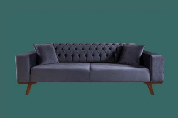 Zestaw sofowy 3+3+1 Siedziba sofa do salonu w kolorze fioletowym turkusowym