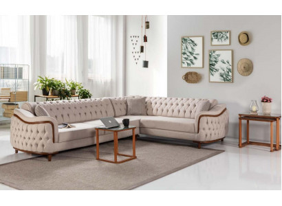 Narożnikowa kanapa Żywy krajobraz Chesterfield Couch Podkładka Sofa Couchen Meble