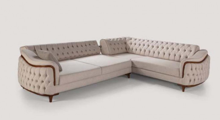 Narożnikowa kanapa Żywy krajobraz Chesterfield Couch Podkładka Sofa Couchen Meble