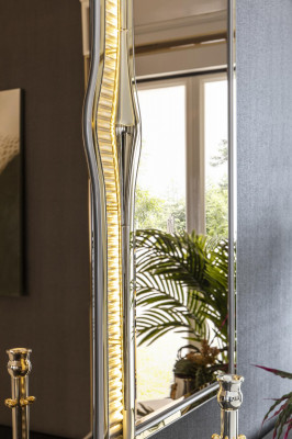 Lustro Złoty Styl Salonu Nowoczesne Meble połysk ścienne Design Elegancki Nowość