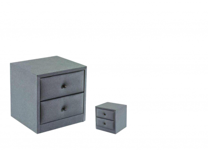 Stolik nocny z tekstylnym tapicerowanym meblem, komody, konsole, design sypialniany, tkaniny