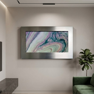 Designerska ściana wodna LED słupy wodne wodospad Zdjęcie Rama 90x60