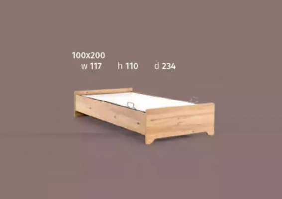 Nowoczesne łóżko składane w kolorze brązowym Łóżko żłobek nowość 100x200cm