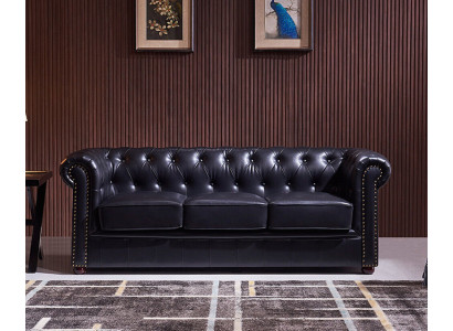 Chesterfield Sofa Couch Podkładka Materiał Skóra Deko Ustawić Podkładkę Kanapy
