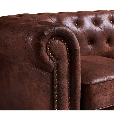 Luksusowa sofa Chesterfield w salonie