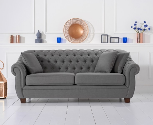 Materiał Chesterfield Podkładka trzyosobowa kanapa do salonu Włókienniczy projekt