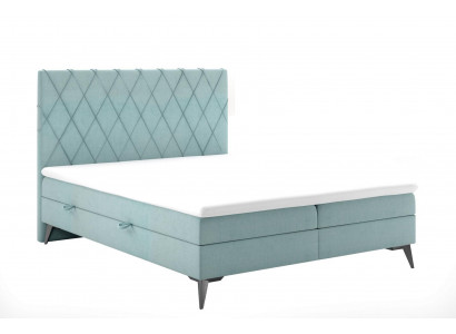 Chesterfield łóżko typu Boxspring do sypialni z funkcją pojemnika podwójne łóżka tapicerowane.