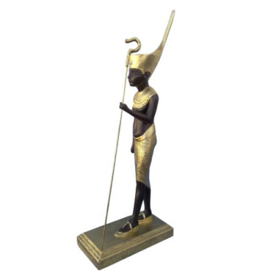 Egipski bóg Khnum rzeźba posąg posążki figury figury rzeźby 60 cm styl antyczny.