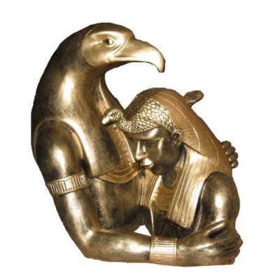 Egipt Rzeźba Ramses II Popiersie z orłem Egipskie figury Statuy 35 cm