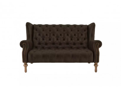 Sofa Chesterfield Sofa Kanapa Tapicerowana Podwójny fotel z podłokietnikami Skórzana kanapa Materace 2-osobowe