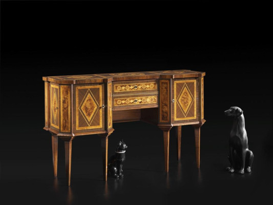 Stolik konsolowy Sideboard nowe włoskie meble drewniane Konsola Toaletki