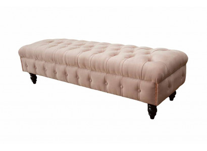 Podnóżek Stołek tapicerowany otomana Chesterfield