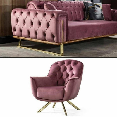 Projektant Chesterfield Fotel Exclusive Podkładka do salonu jednoosobowa
