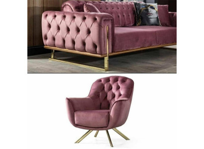 Designerski pokój dzienny występuje z Zestawem 3-miejsce do siedzenia Sofa I Fotel 2-częściowy. nowy