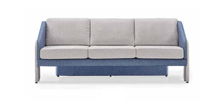 Szary Niebieski Trzyosobowy Sofa Nowoczesne Kanapy Designerskie Sofy Do Salonu