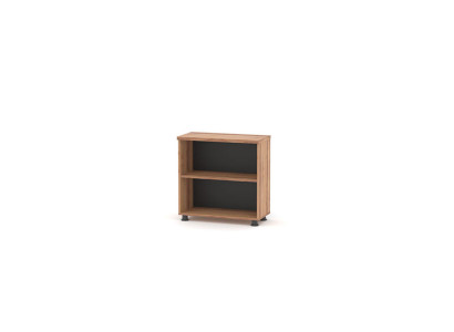 Aktenschrank z półką w kolorze brązowym, jednolity, w nowoczesnym stylu.