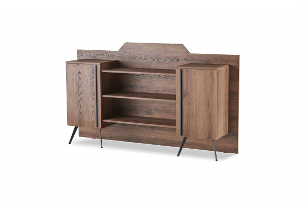 Szafa na aktówki Sideboard Półki Przechowywanie Brązowy Jednokolorowy Nowoczesny Design