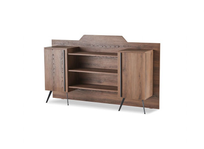 Szafa na aktówki Sideboard Półki Przechowywanie Brązowy Jednokolorowy Nowoczesny Design