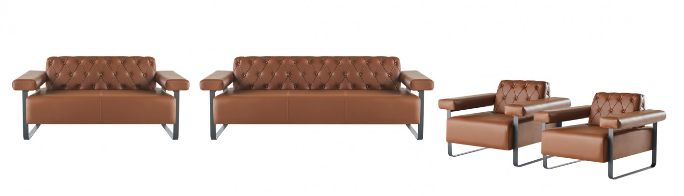Chesterfield Sofa Guziki Kanapy 4-częściowy 3-osobowy 2-osobowy Fotel Nowoczesny
