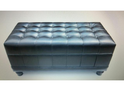 Chesterfield Pufa Hoker Ottomana Pufa Podnóżek Podszyty Skóra Tekstylia