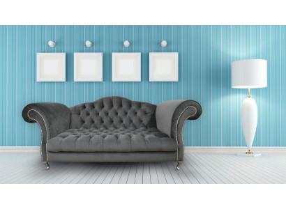 Chesterfield Sofa Tapicerowane Sofy Projektorowe Kanapy Zestaw Tapicerowany Tekstylna Tkanina Tekstylia 24