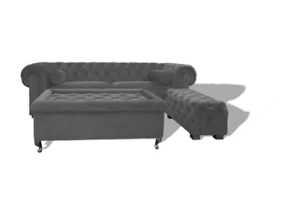 Chesterfield Sofa, projektant tapicerki kanapy, sofy, zestaw kanapowy, kanapa SLIII Sofa nr 21