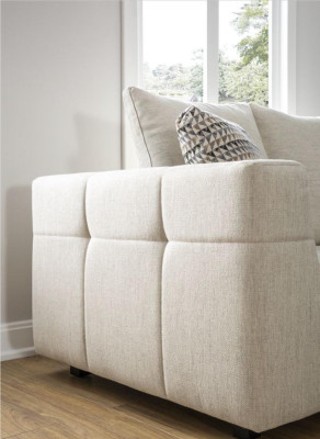 Luksusowa Nowoczesna Sofa 3 miejsce do siedzenia Sofa Tapicerowana Biały Textill Siedziba Design Couch Sofy