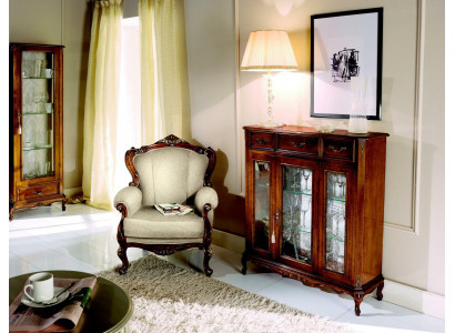 Meble Style Barokowe Drewno Kredens Szafa Gablota Meble Luxury Fotel