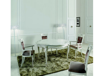 Włoskie Meble Stół obiadowy Drewno Luksusowy Tabela Design stoły jadalnia 140x79cm
