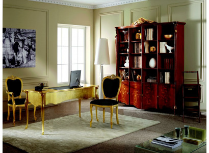 Designerskie Meble Tabela Gold Salon Drewno Tabela Włoskie Meble Luksusowe