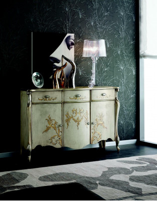 Design Meble Styl Barokowy Kredens Kredens Luksusowy Kredens Drewno Włochy
