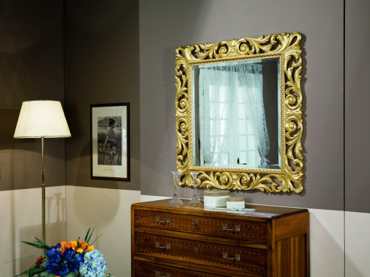 Design Duży połysk ścienny Lustro Antyk Vintage Classic Ściana Baroque Rokoko Nowość