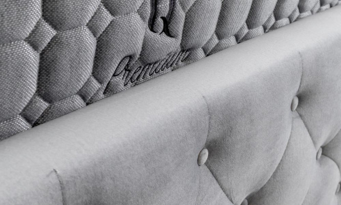 Łóżko Biały Nowoczesny Design Materiał Podkładka Sypialnia Podwójne łóżko Drewno Eleganckie Nowość