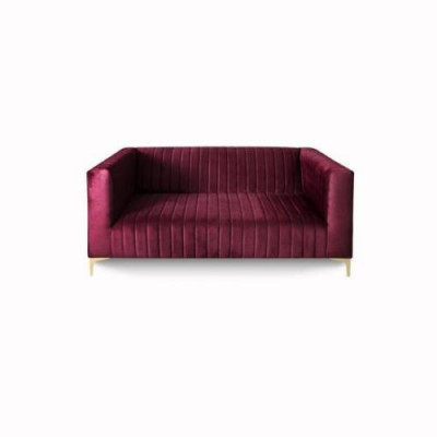 Stylowa, mega wygodna sofa 2-osobowa w kolorze fioletowym będzie jasnym akcentem w Twoim wnętrzu