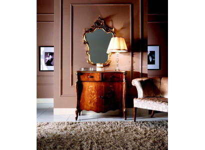 Zestaw 2-elementowy Luxury Meble Style Baroque Kredens z Lustro Luxury Drewno Italian