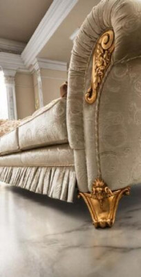 Sofa Design Kanapa Trzyosobowa Podkładka Sofy 3-osobowe Pokój Meble Beżowy Kanapy Materiał
