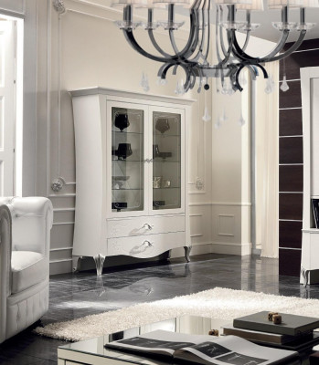 Luksusowa witryna Gablota prezentuje Szkło Szafa w stylu Italy Modern Design Drewno