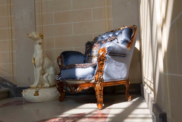 Design Luxury Classic Oparcie Włókienniczy Fotel 1 miejsce siedzące Sofa Podkładka Sofy Jednomiejscowe