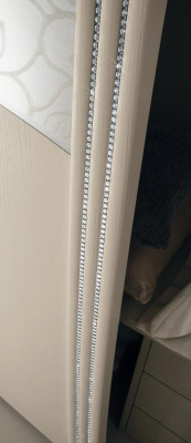 Szafa z drzwiami przesuwnymi Sypialnia Drewno Szafa Szafki New Lustro