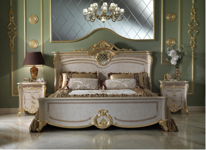 Łóżko Sypialnia łóżko Podwójne łóżko Rama łóżka Hotel Design Podkładka Luxury Meble