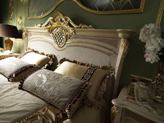 Łóżko Sypialnia łóżko Podwójne łóżko Rama łóżka Hotel Design Podkładka Luxury Meble