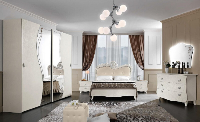 Łóżko Sypialnia Design łóżko Drewno łóżko Podwójne łóżko Italian Meble Double